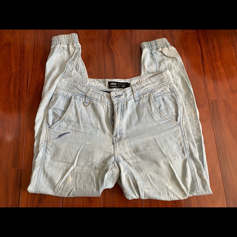 Publish Light Blue Joggers Mens 30W